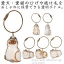 【送料無料】3個セット 猫の毛収納ボトル キーホルダー 猫毛玉入れ 猫毛 透明カプセル キーホルダー ペット 遺毛入れ 猫毛収納ボックス 遺毛