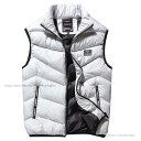 【送料無料】ダウンベスト 中綿ベスト メンズ ゴルフベスト 暖かい 防寒着 前開き アウター 秋冬 袖なし 秋冬コート カジュアル