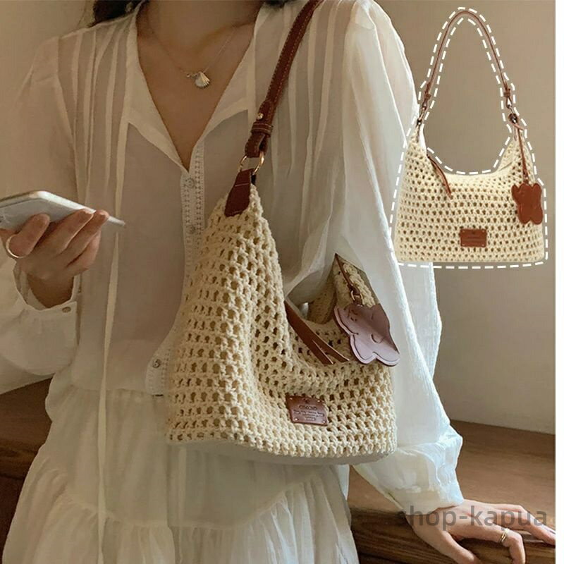 【送料無料】レディース 夏バッグ ショルダーバッグ 斜めがけバッグ かごバッグ 編みバッグ ハンドバッ..