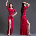 【送料無料】ダンス衣装 ベリーダンス セットアップ レッスン着 練習着 衣装 セット レッスンウェア ダンス 衣装 社交ダンスウェア レッスンウェア パンタロン