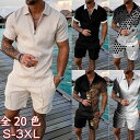 【送料無料】メンズ 上下セット 2点セット Tシャツ パンツ 40代 50代 夏物 セットアップ おしゃれ スウェット 半袖 部屋着 おしゃれ 父の日 大きいサ...
