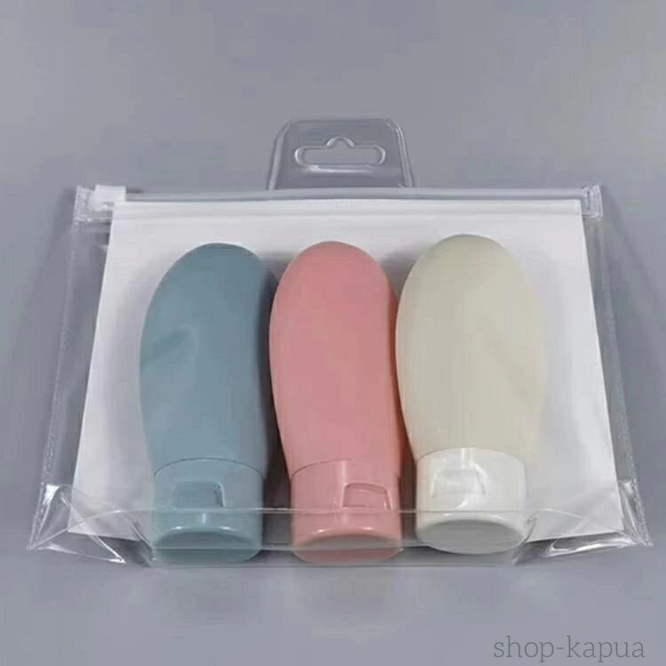 【送料無料】小分け 8本 8個セット 詰め替え用 容器 ボトルセット 携帯 60ml シリコン 持ち運び トラベルボトル ボディソープ カラフル 半透