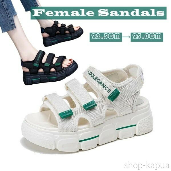 【送料無料】スポーツサンダル 厚底サンダル レディース 歩きやすい アウトドア 歩きやすい 痛くない ..