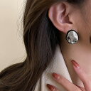 サークルプレートピアス レディースレトロ
