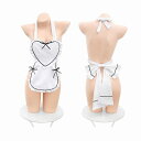 白色 セクシーメイド エプロン セクシー ランジェリー【5454】