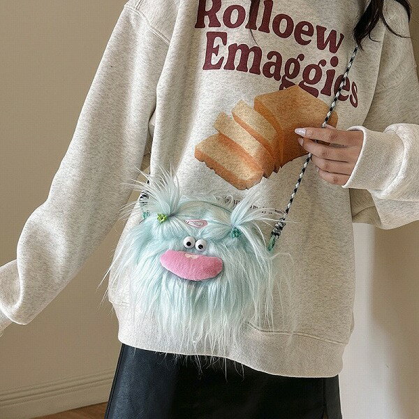 ショルダーバッグ ハンドバッグ 斜めがけ 起毛 フェイクファー レディース