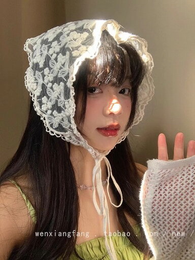 スカーフ バンダナ 三角巾 レース 小物 蝶結び 日除け 日焼け対策 頭巾 レディース スカーフ バンダナ 三角巾 レース 小物 蝶結び 日除け 日焼け対策 頭巾 レディース