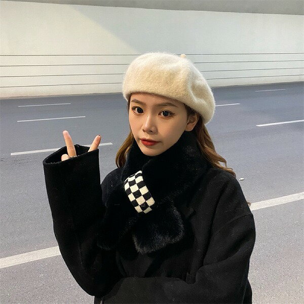 秋冬 マフラー フェイクファー 起毛 ボア 厚手 韓国ファッション レディース