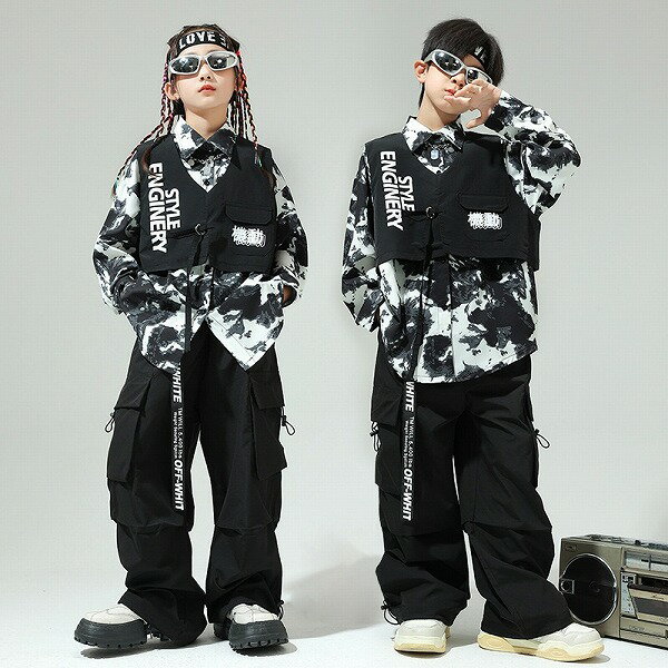 キッズ 子供服 トップス ボトムス ダンス衣装 パーティ イベント ヒップホップ