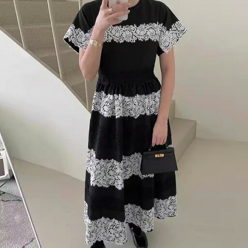ワンピース シャツ ブラウス 半袖 レース クルーネック ラウンドネック レディース ワンピース シャツ ブラウス 半袖 レース クルーネック ラウンドネック レディース