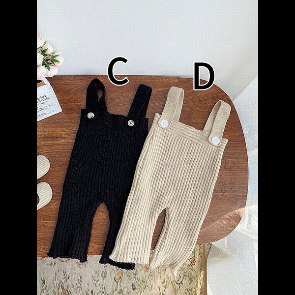子供服 キッズ トップス セーター ニット サロペットパンツ オーバーオール