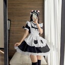 ★S~6L大きいサイズ★可愛い熊コスプレ メイド服 エプロン クラシカル ゴスロリ 3set