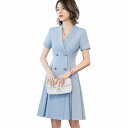 全3色★S~5L★ OL 通勤 オフェス着 ビジネス 制服 上品感 タック入り 無地ワンピース