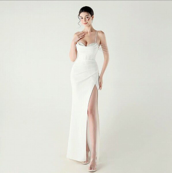 33570#ブライズメイド/花嫁/プリンセスドレス/パーティードレス/ウエディング/結婚式 イブニングドレス