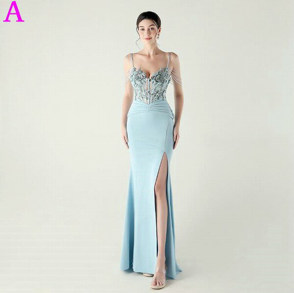 33399#ブライズメイド/花嫁/プリンセスドレス/パーティードレス/ウエディング/結婚式 イブニングドレス