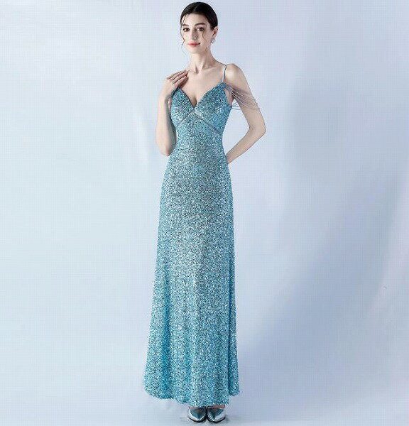 33023#ブライズメイド/花嫁/プリンセスドレス/パーティードレス/ウエディング/結婚式 イブニングドレス