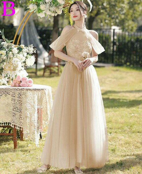 ウエディングドレス パーティードレス 二次会 結婚式 ブライドメイドドレス イブニングドレス 花嫁介添人 2