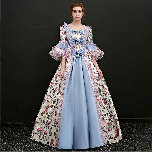 レディースドレス 誕生日 舞台ドレス レディースのお茶会の公演服 誕生日のドレス ヨーロッパ宮廷の公..