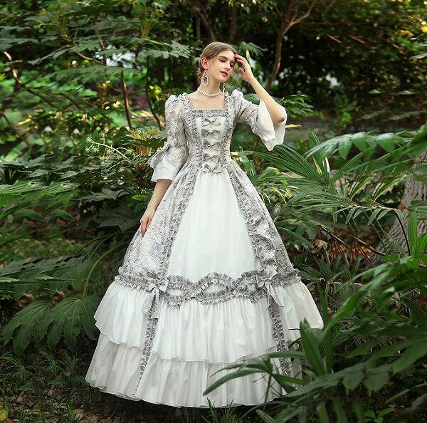 レディースドレス 誕生日 舞台ドレス レディースのお茶会の公演服 誕生日のドレス ヨーロッパ宮廷の公..