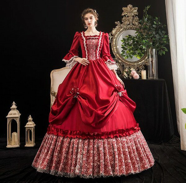 レディースドレス 誕生日 舞台ドレス レディースのお茶会の公演服 誕生日のドレス ヨーロッパ宮廷の公..