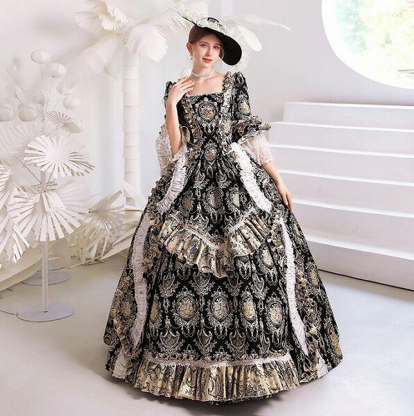 レディースドレス 誕生日 舞台ドレス レディースのお茶会の公演服 誕生日のドレス ヨーロッパ宮廷の公..