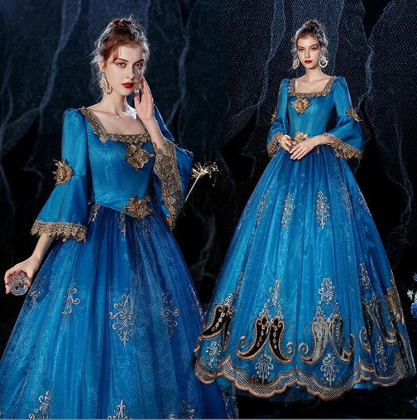 レディースドレス 誕生日 舞台ドレス レディースのお茶会の公演服 誕生日のドレス ヨーロッパ宮廷の公..