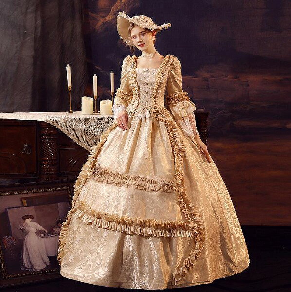 レディースドレス 誕生日 舞台ドレス レディースのお茶会の公演服 誕生日のドレス ヨーロッパ宮廷の公..