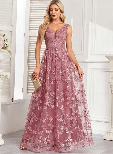 ブライズメイド/花嫁/プリンセスドレス/パーティードレス/ウエディング/結婚式ドレス イブニングドレス(4)