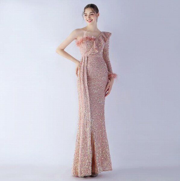 31350#ブライズメイド/花嫁/プリンセスドレス/パーティードレス/ウエディング/結婚式 イブニングドレス