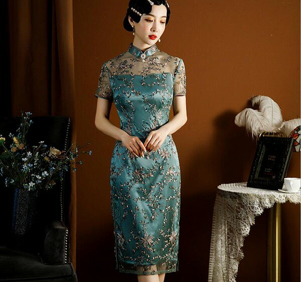 宴会衣装 チャイナドレス ホストドレス 儀式用ドレス 中国ドレス ウェルカムウェア パーティードレス
