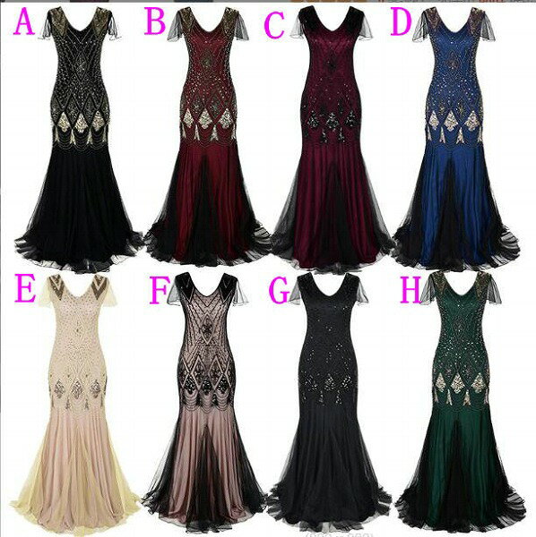 ブライズメイド服 マキシ丈ドレス パーティー ヴィンテージドレス 姉妹グループ スパンコールドレス