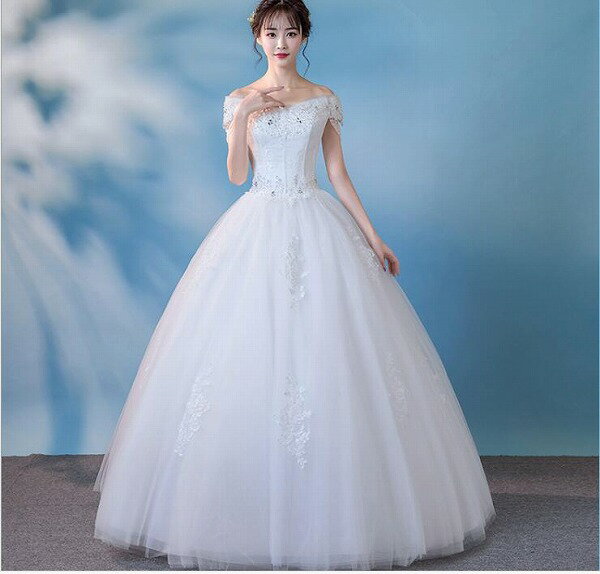 ドレス ウェディングドレス ロング丈 フォマールドレス パーティー 二次会 結婚式 大きいサイズ