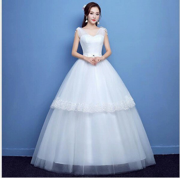 ドレス ウェディングドレス ロング丈 フォマールドレス パーティー 二次会 結婚式 大きいサイズ