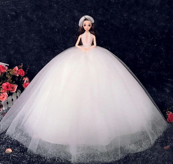 バービー 結婚姫 45センチメートル 子供 おもちゃ バービー 女の子の誕生日 贈り物 結婚式の装飾