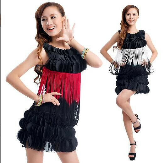 ラテンダンス衣装 タッセルダンス服 公演衣装 コスプレ 仮装団体服 パーティードレス