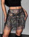 フィッシュネットスカート ラインストーンスカート セクシーギャル シースルースカート ビーチスカート