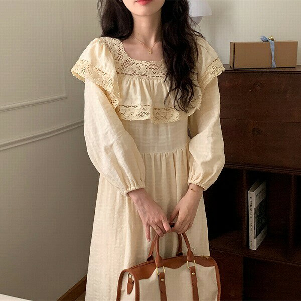 【春夏新作】レディースレースデザインワンピースおしゃれ