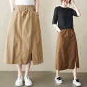 【新作】スカートレディース 春夏スカート ファンション綿麻