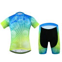 サイクルジャージ 上下セット 半袖ウエア サイクリング用 ロードバイク ウェア 自転車ウェア 夏用サイクルジャージ 半袖 サイクルウエア ビブパンツ 自転車 送...
