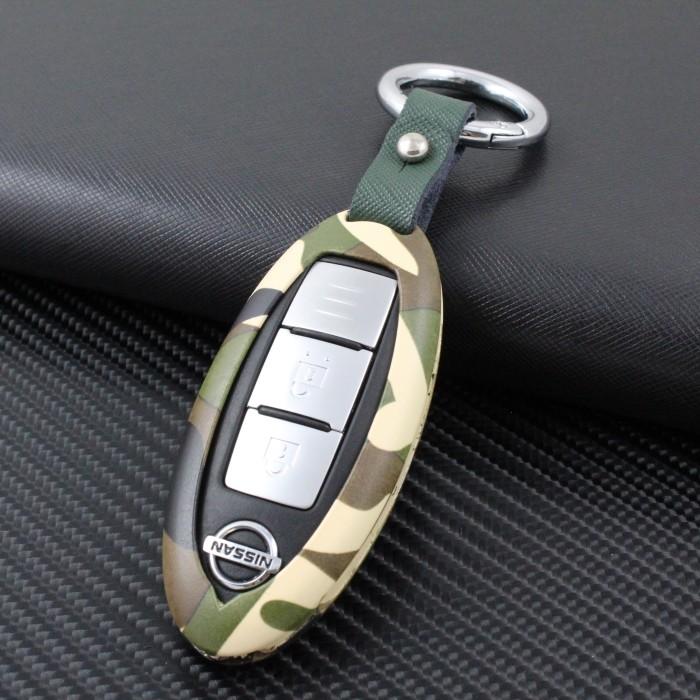 【100円〜1000円OFFクーポン配布中】【送料無料】ニッサン キーケース メタル製 カラビナ付き デザート迷彩 キーカバー キーホルダー 金属製 セレナ ノ...