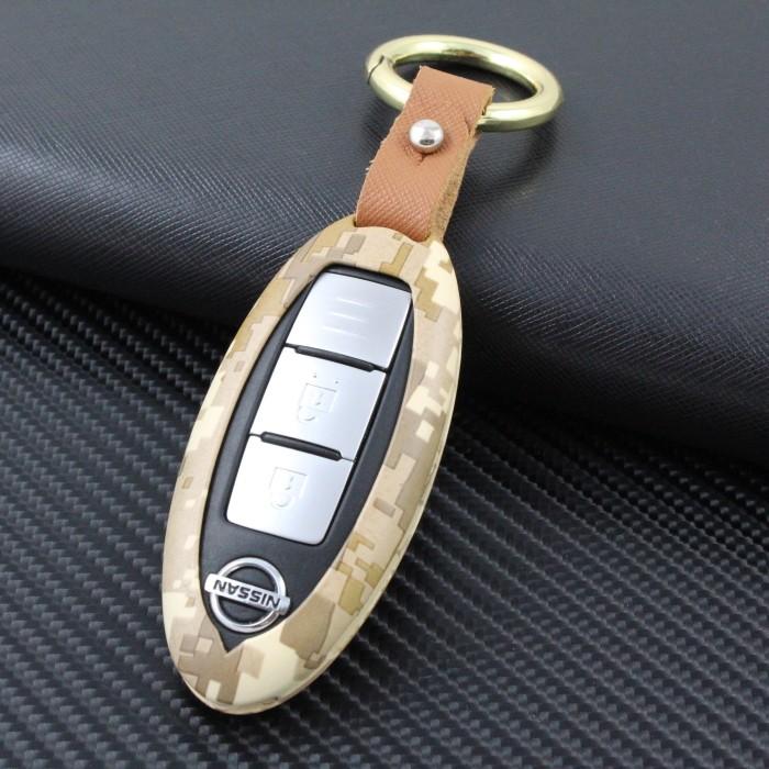 【100円〜1000円OFFクーポン配布中】【送料無料】ニッサン キーケース メタル製 カラビナ付き デジタル迷彩 キーカバー キーホルダー 金属製 セレナ ノ...