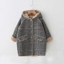 ダッフルコート ボアコート ジャケット キッズ フード付きコート 裏起毛 コート チェック柄 子供服 ジャケット 子供 ラシャコート ふわふわ 長袖 子供服 女...