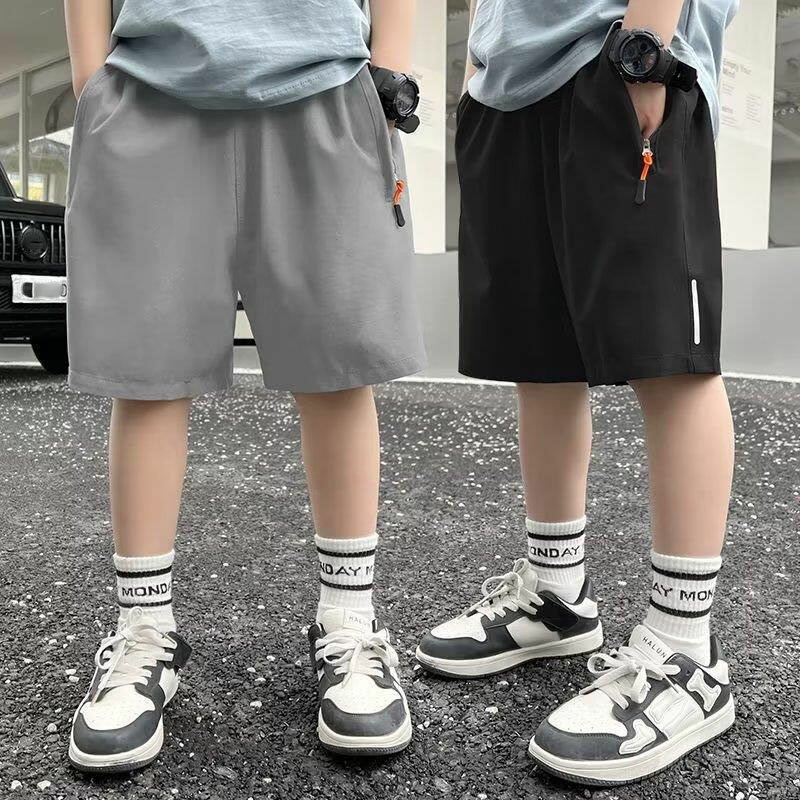 ハーフパンツ 子供服 速乾 ジャージ ショートパンツ ひんやり 夏 涼しい 男の子 キッズ 短パン 接触冷感 五分丈 冷感 薄手 夏服 短パン スポーツパンツ 子ども服 柔らかい かわいい お着替え 運動着 アウトドア ギフト 110-170cm プレゼント カジュアル 通学 ストレッチ