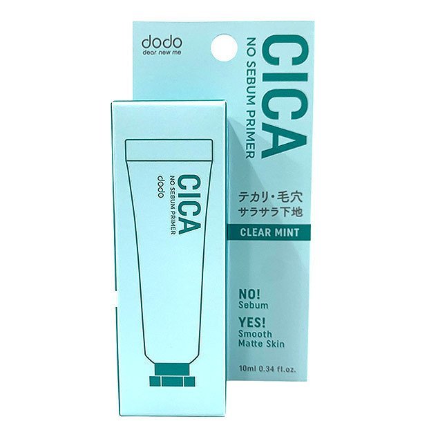 国内発送 韓国コスメ ベースメイク dodo(ドド) シカ ノーセバム プライマー #01クリアミント CICA NO SEBUM PRIMER 10ml テカリ 毛穴 サラサラ下地クリーム