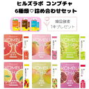 【韓国酵素1本プレゼント】国内発送 送料無料 ヒルズラボ コンブチャ 詰め合わせ6種セット+韓国酵素1本付 美容ドリンク ダイエット 腸活 イヌリン ビタミン ...