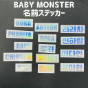 韓流 K-POP グッズ BABY MONSTER ベイビーモンスター ホログラムステッカー 名前 ハングル ローマ字 #オリジナル #ペンライト #キラキラ #オタ活 ベビモン MONSTIEZ モンスティーズ