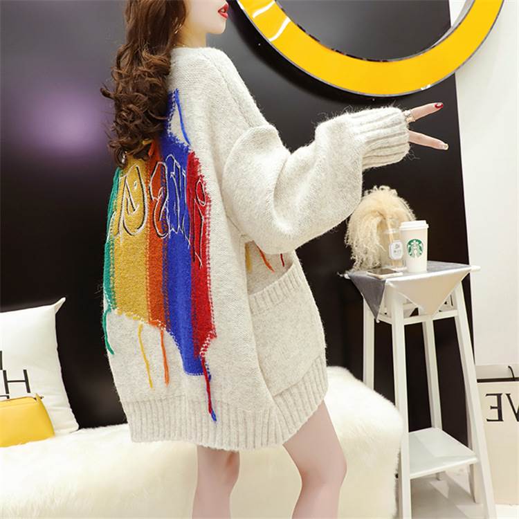 アウターニットカーディガンレディー...