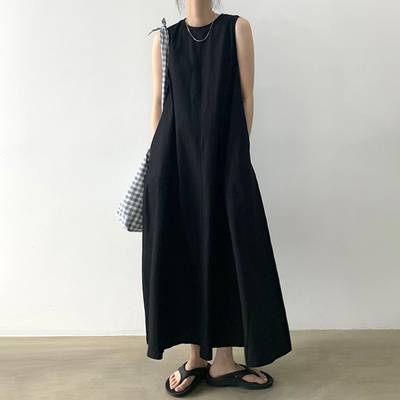 ワンピース レディース ノースリーブ ラウンドネック 無地 ロング丈 フレア カジュアル きれいめ 上品 おしゃれ 大人 こなれ感 楽ちん 体型 カバー ガーリー モノトーン モード シンプル ナチュラル 着回し 春 夏 秋 ブラック ホワイト 2色展開 おでかけ 普段使い 抜け感 ワンピース レディース ノースリーブ ラウンドネック 無地 ロング丈 フレア カジュアル きれいめ 上品 おしゃれ 大人 こなれ感 楽ちん 体型 カバー ガーリー モノトーン モード シンプル ナチュラル 着回し 春 夏 秋 ブラック ホワイト 2色展開 おでかけ 普段使い 抜け感