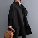 トップス カットソー レディース 長袖 アシンメトリー オーバーサイズ ストリート ポケット かわいい 大人可愛い おしゃれ かっこいい こなれ感 個性的 クール モード系 存在感 都会的 無地 秋 冬 デート お出かけ 女子会 休日 ショッピング ゆったり 春 秋 冬 送料無料