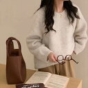 トップス セーター レディース 長袖 ラウンドネック 萌袖 プルオーバー ミディアム丈 ふわふわ かわいい 大人可愛い きれいめ シンプル 上品 おしゃれ かっ...
